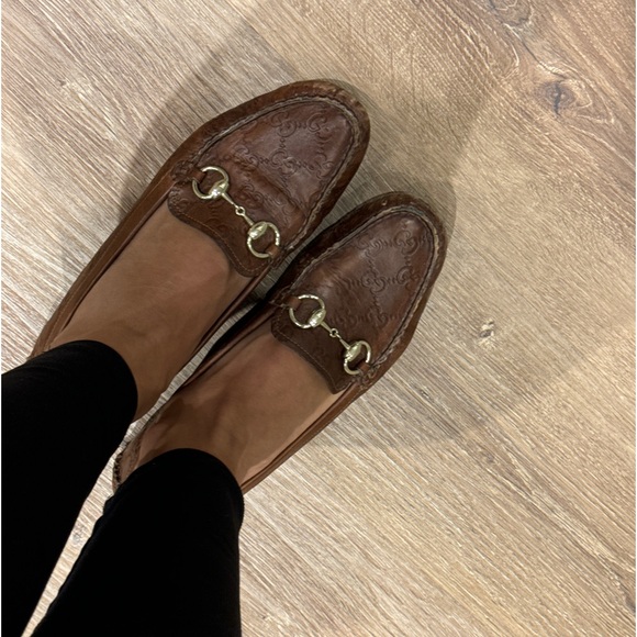 Authentic Pre-Owned Gucci Brown Monogram Flats- Size 39.5 - Picture 8 of 10